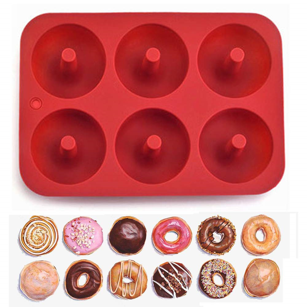 Donut Maker Mini - 6 Holes Silicone Donut Mold Bagel