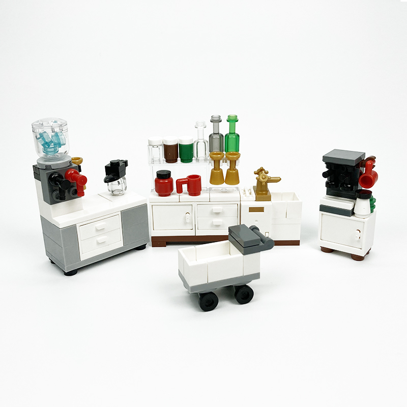 MOC block creative toys kitche - Kitchen Appliances Refrigerators 리뷰 및 가격