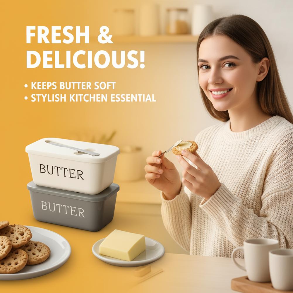 PP Butter Dish with Lid & Spre - Kitchen Appliances Refrigerators 리뷰 및 가격